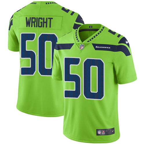 Nike Seahawks #50 K.J. Wright Green Men's Stitched NFL Limited Rush Jersey